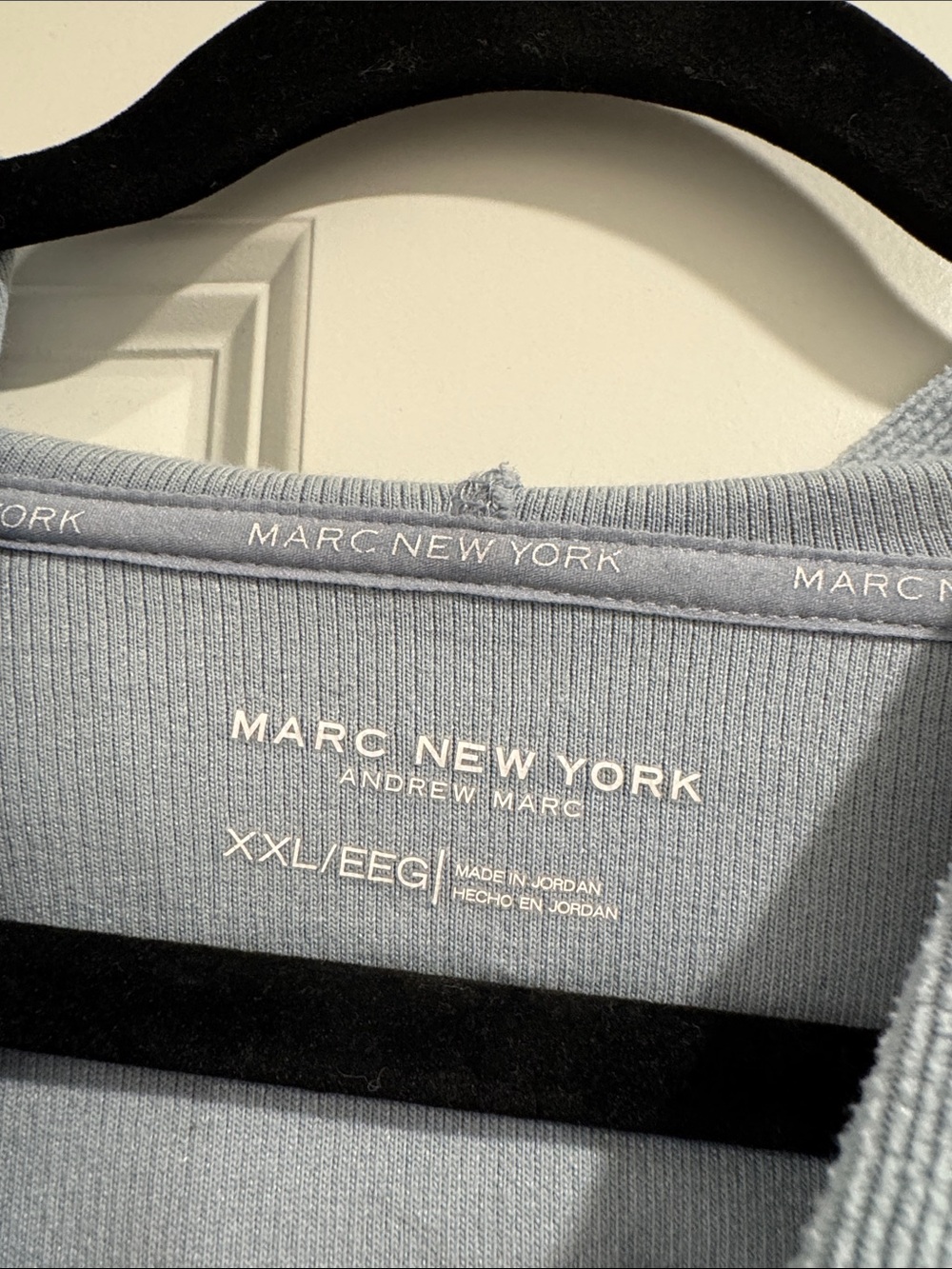 Marc New York Light Blue Hoodie Sweater - Picture 2 of 3
